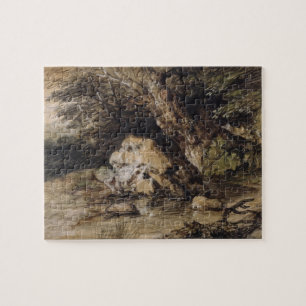 Thomas Gainsborough   eine hügelige Landschaft mi Puzzle