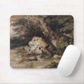 Thomas Gainsborough | eine hügelige Landschaft mit Mousepad (Mit Mouse)