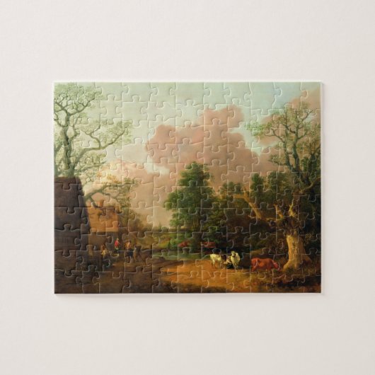 Thomas Gainsborough | eine Landschaft mit Zahlen, Puzzle (Horizontal)