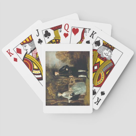 Thomas Gainsborough | Lady Lloyd and her son, Rich Spielkarten (Rückseite)