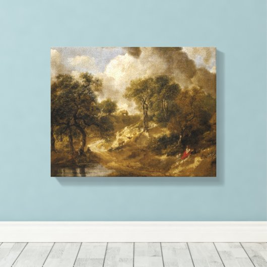 Thomas Gainsborough - Landschaft in Suffolk Leinwanddruck (Insitu (Holzboden))