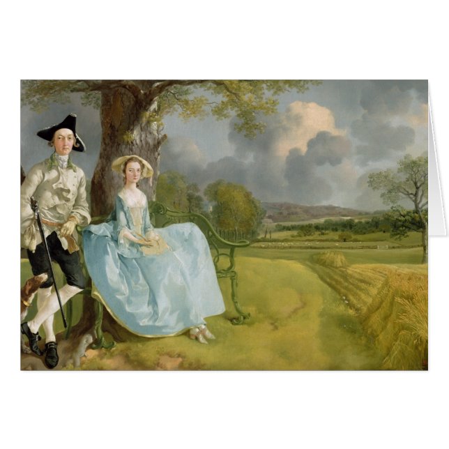 Thomas Gainsborough |Mr und Frau Andrews, c.1748-9 (Vorderseite (Horizontal))