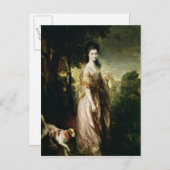Thomas Gainsborough |Portrait von Frau Lowndes-Sto Postkarte (Vorne/Hinten)
