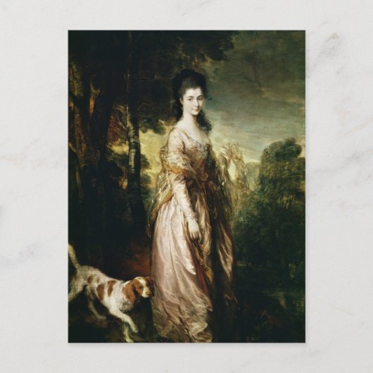 Thomas Gainsborough |Portrait von Frau Lowndes-Sto Postkarte (Vorderseite)