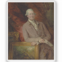 Thomas Gainsborough - Portrait von James Christie Aufkleber