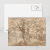 Thomas Gainsborough - Waldlandschaft mit Bauern Postkarte (Vorne/Hinten)