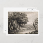 Thomas Gainsborough | Waldlandschaft mit Karren Postkarte (Vorne/Hinten)
