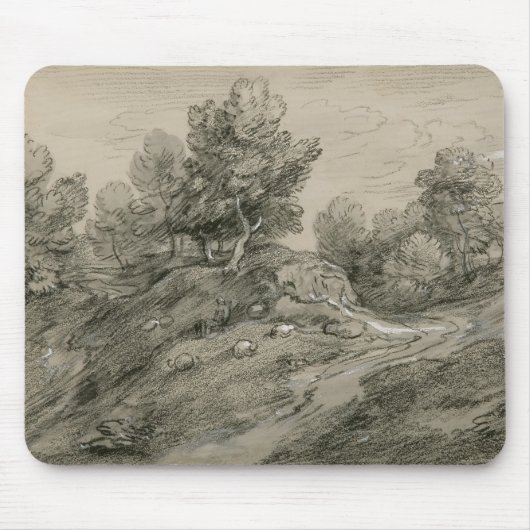 Thomas Gainsborough - Waldlandschaft mit Mousepad (Vorne)