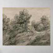 Thomas Gainsborough - Waldlandschaft mit Poster (Vorne)