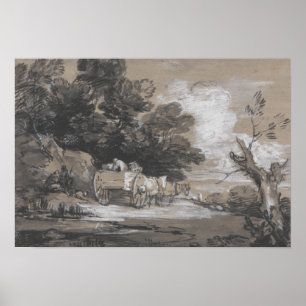Thomas Gainsborough - Waldlandschaft Poster