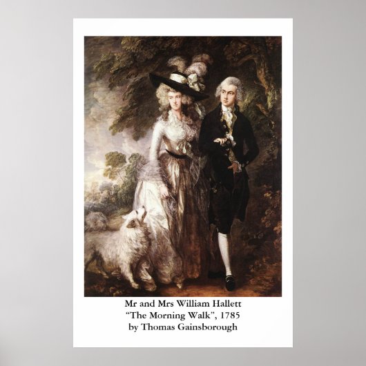 Thomas Gainsborough's Mr. and Mrs. William Hallett Poster (Vorne)