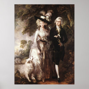 Thomas Gainsborough's Mr. and Mrs. William Hallett Poster