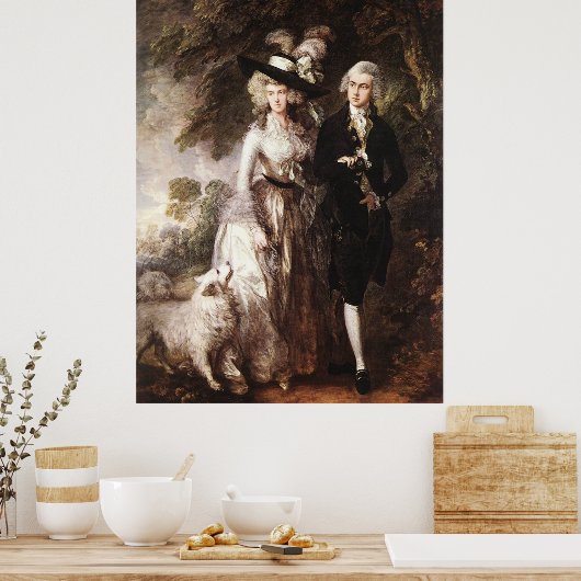 Thomas Gainsborough's Mr. and Mrs. William Hallett Poster (Küche)