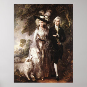 Thomas Gainsborough's Mr. and Mrs. William Hallett Poster