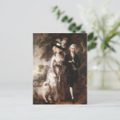 Thomas Gainsborough's Mr. and Mrs. William Hallett Postkarte (Stehend Vorderseite)