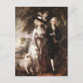 Thomas Gainsborough's Mr. and Mrs. William Hallett Postkarte (Vorderseite)