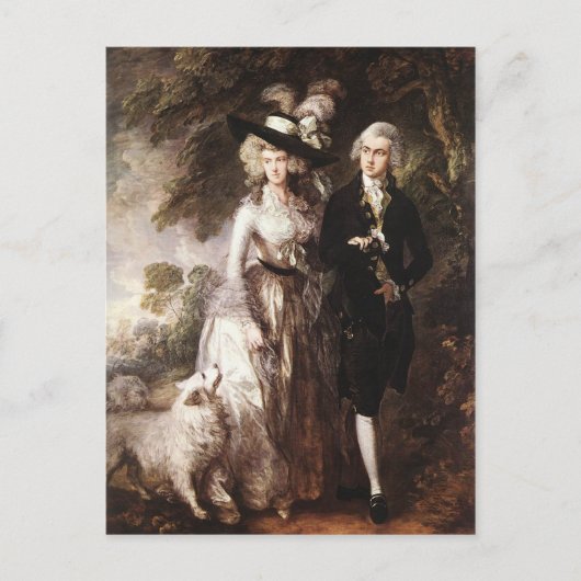 Thomas Gainsborough's Mr. and Mrs. William Hallett Postkarte (Vorderseite)