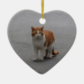 Thomas Ginger und White Cat Keramikornament (Vorne)
