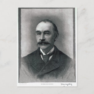 Thomas Hardy, 1892 Postkarte