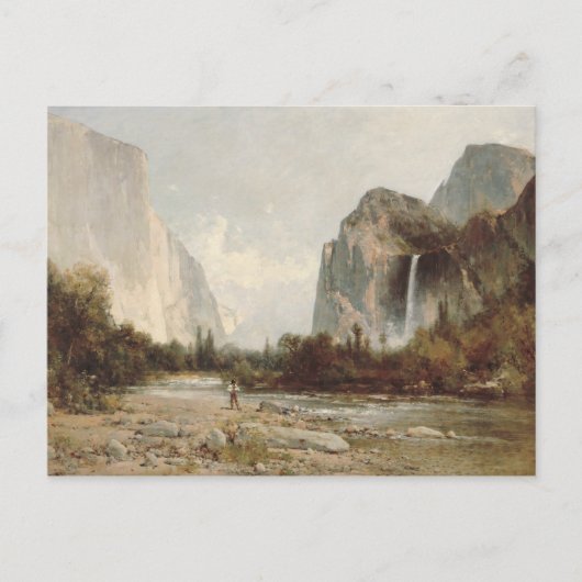 Thomas Hill - Yosemite, Bridal Veil Falls Postkarte (Vorderseite)