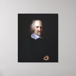 Thomas Hobbes durch John Michael Wright Leinwanddruck