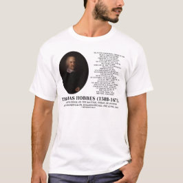Thomas Hobbes Leviathan Man Solitary Politary Zita T-Shirt