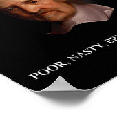 Thomas Hobbes Leviathan Philosopher Quotation T Sh Poster (Ecke)