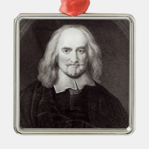 Thomas Hobbes 'von der Galerie der Porträts Silbernes Ornament