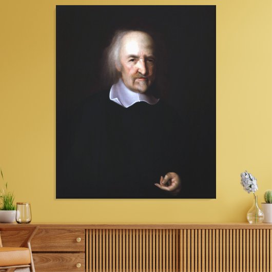 Thomas Hobbes von John Michael Wright Leinwanddruck (Insitu (Wohnzimmer))