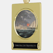 Thomas Hunt und die USA 1852 Banner-Ornament Gold (Links)
