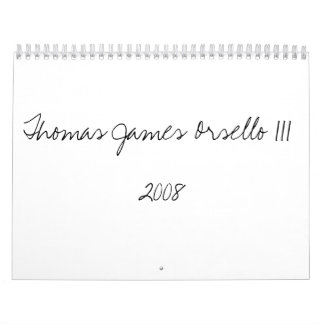 Thomas James Orsello III2008 Kalender