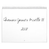 Thomas James Orsello III2008 Kalender (Titelbild)