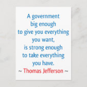 Thomas Jefferson #1 Postkarte (Vorderseite)