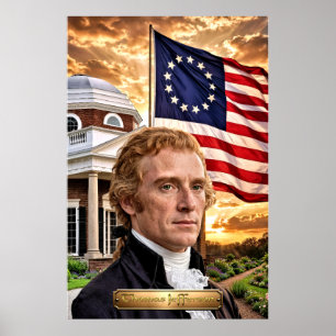 Thomas Jefferson: 3. Präsident der USA Poster