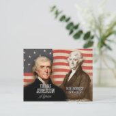 Thomas Jefferson - 3. Präsident der USA Postkarte (Stehend Vorderseite)