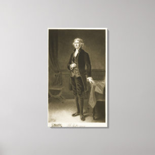 Thomas Jefferson, 3. Präsident des vereinigten Leinwanddruck
