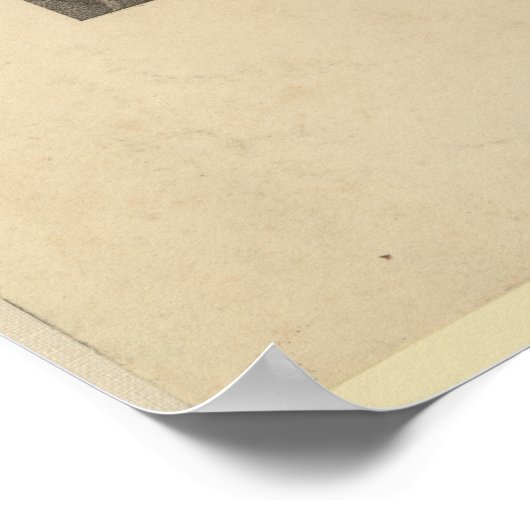 THOMAS JEFFERSON 3. US-Präsident Lithograph Poster (Ecke)