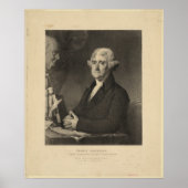 THOMAS JEFFERSON 3. US-Präsident Lithograph Poster (Vorne)