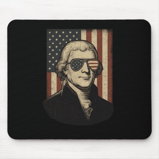 Thomas Jefferson 4. Juli Unabhängigkeitstag Mousepad (Vorne)