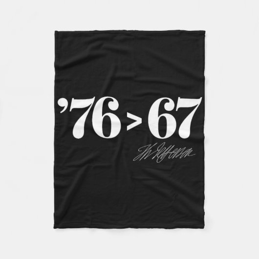 Thomas Jefferson 76 > 67 Selbst-evident Minimales Fleecedecke (Vorderseite)