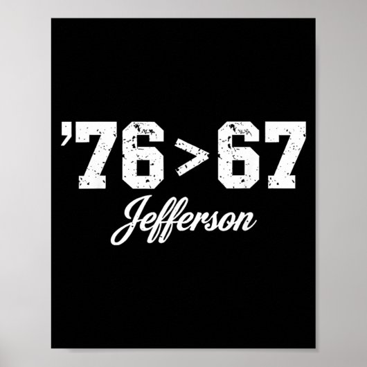 Thomas Jefferson 76 67 Selbstverständlich Geschich Poster (Vorne)