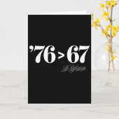 Thomas Jefferson 76 > 67 Selbstverständlich Minima Karte (Gelbe Blume)
