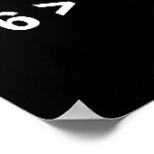 Thomas Jefferson 76 67 Self-evident Minimal Math H Poster (Ecke)