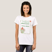 Thomas Jefferson auf Büchern T-Shirt (Vorne ganz)