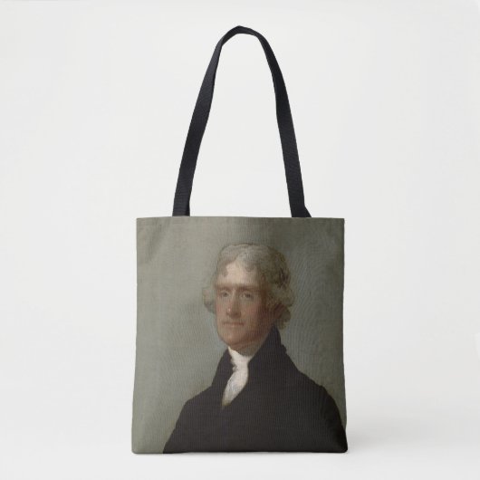 Thomas Jefferson auf Büchern Tasche (Vorderseite)