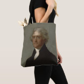 Thomas Jefferson auf Büchern Tasche (Von Nahem)
