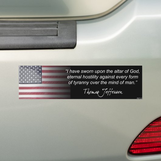 Thomas Jefferson Autoaufkleber (Auf Auto)