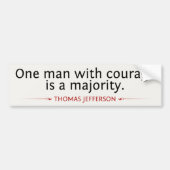 Thomas Jefferson Autoaufkleber (Vorne)