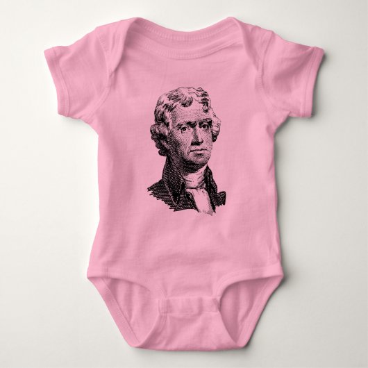 Thomas Jefferson Baby Strampler (Vorderseite)
