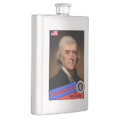 Thomas Jefferson Baseball Card Flachmann (Rechts)